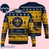 Denver Nuggets NBA Basketball Knit Pattern Ugly Christmas Sweater Impressive Gift