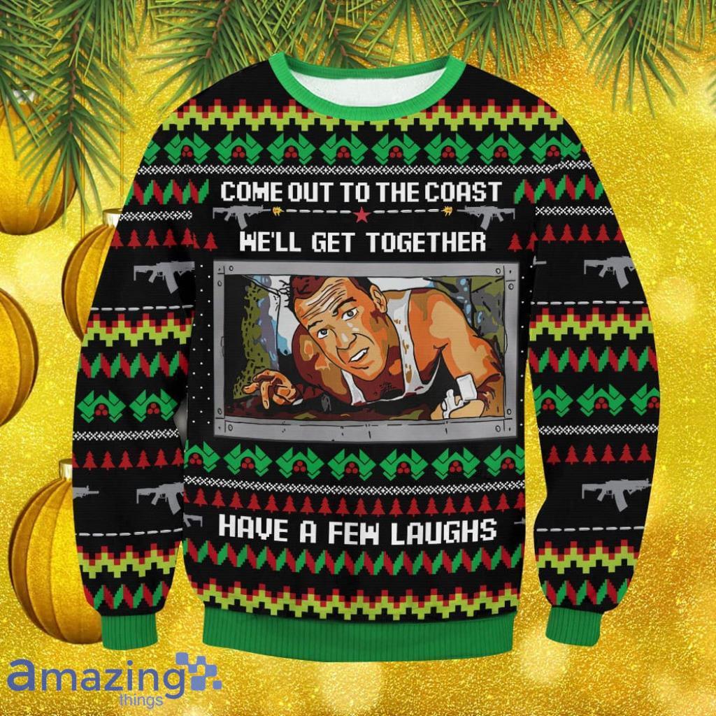 Die Hard Christmas Ugly Sweater Gift For Men And Women image Die Hard Christmas Ugly Sweater Gift For Men And Women Product Photo 1