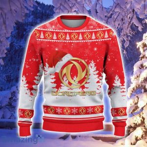 Dongfeng Santa Hat Pattern Ugly Christmas Sweater For Men And Women Product Photo 2