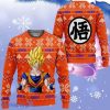 Dragon Ball Goku Super Saiyan Ugly Christmas Sweaters Style Gift For Men And Women