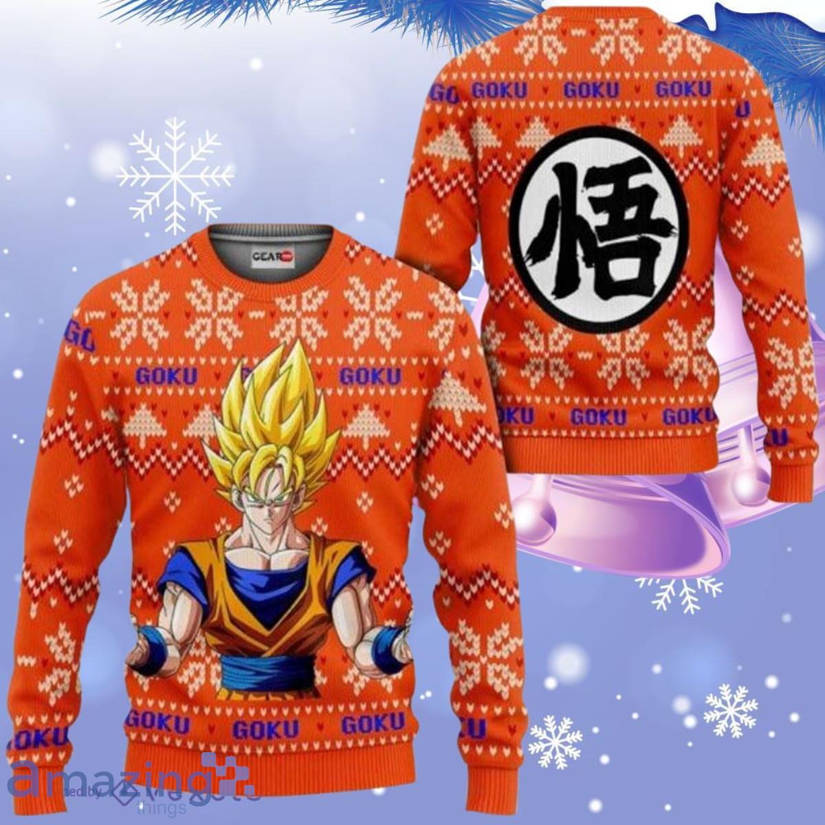 Super saiyan hot sale christmas sweater