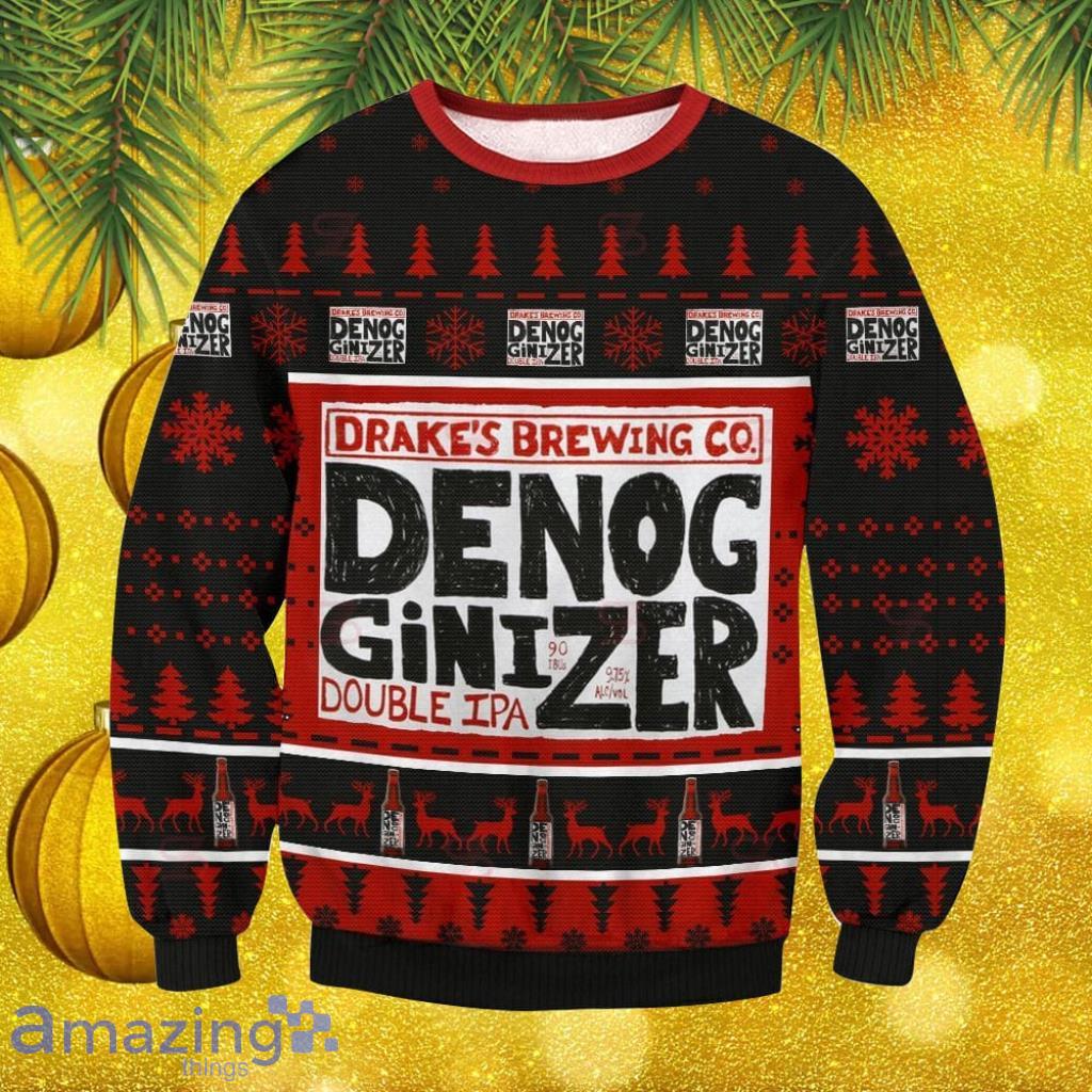 Drake's Denogginizer Beer Christmas Ugly Sweater Christmas Gift For Men And Women image Drake's Denogginizer Beer Christmas Ugly Sweater Christmas Gift For Men And Women