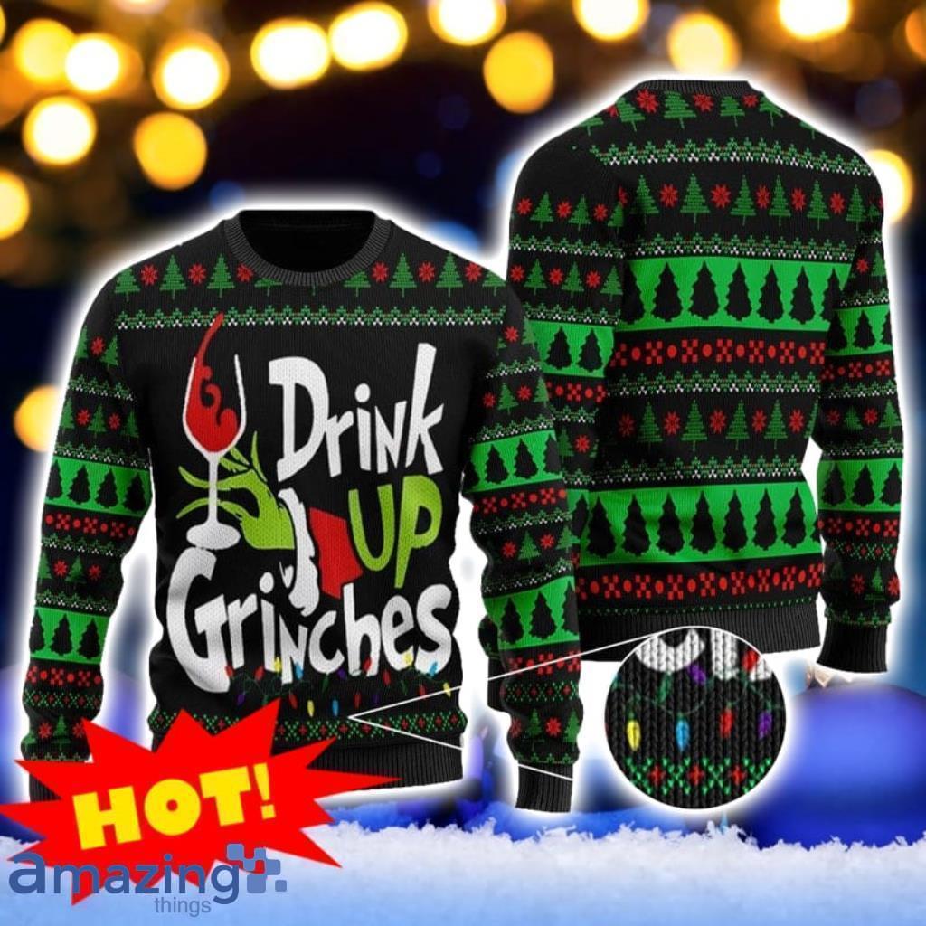 Drink Up Grinches Christmas Sweater Sw Gift For Men And Women image Drink Up Grinches Christmas Sweater Sw Gift For Men And Women Product Photo 1