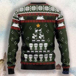 Drum Solo Ugly Christmas Sweater For Men & Women Product Photo 2