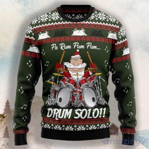 Drum Solo Ugly Christmas Sweater For Men & Women Product Photo 1