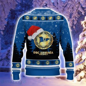 DSC Arminia Bielefeld Logo Wearing Santa Hat Ugly Christmas Sweater Christmas Gift 3D Sweater Product Photo 3
