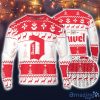 Duvel Beer Ugly Christmas Sweater Pine Trees Reindeer Pattern Beer Loves Duvel ugly sweater