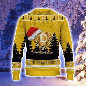 Dynamo Dresden Logo Wearing Santa Hat Ugly Christmas Sweater Christmas Gift 3D Sweater Product Photo 3