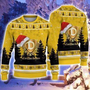 Dynamo Dresden Logo Wearing Santa Hat Ugly Christmas Sweater Christmas Gift 3D Sweater Product Photo 1