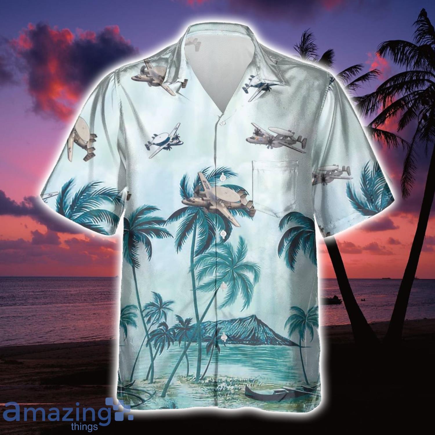 E 2 Hawkeye E2 Veteran US Aircraft Hawaiian Shirt Aloha Summer Gift For Men And Women image E-2 Hawkeye E2 Veteran US Aircraft Hawaiian Shirt Aloha Summer Gift For Men And Women Product Photo 1