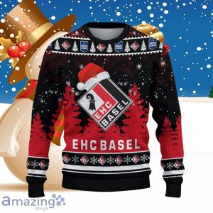 EHC Basel Ugly Christmas Sweater Style Gift For Men Women image EHC Basel Ugly Christmas Sweater Style Gift For Men Women Product Photo 2