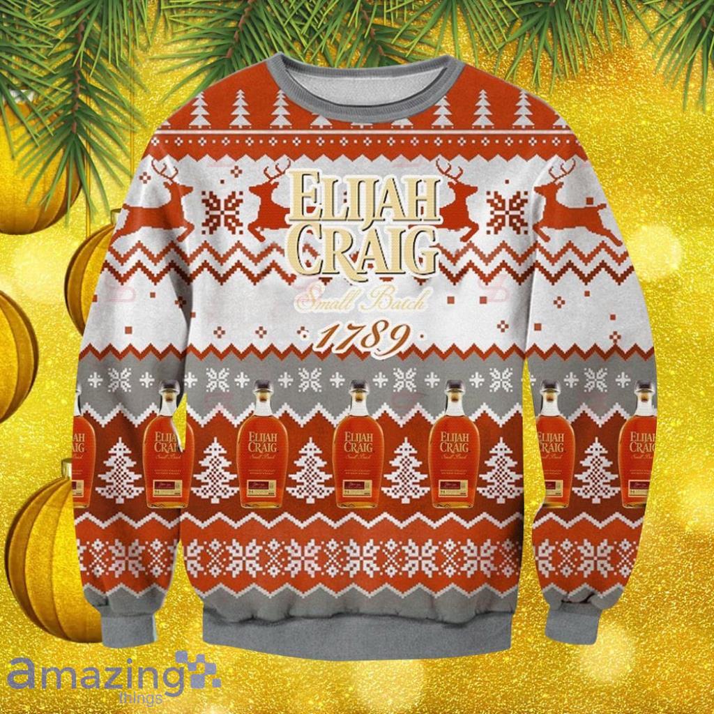 Elijah Craig Ugly Sweater Christmas Gift For Men And Women image Elijah Craig Ugly Sweater Christmas Gift For Men And Women Product Photo 1