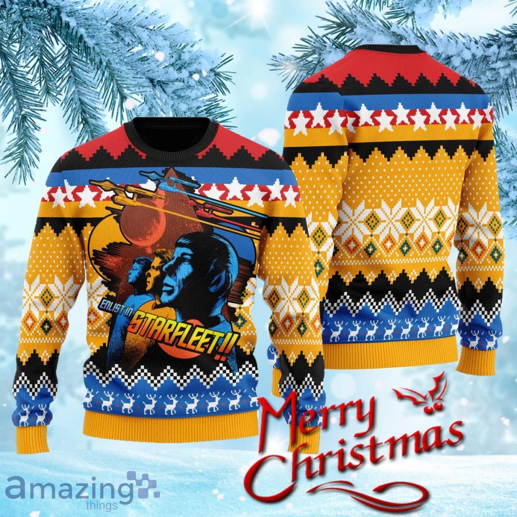 Enlist In Starfleet!! Christmas Sweater Gift For Men And Women image Enlist In Starfleet!! Christmas Sweater Gift For Men And Women Product Photo 1