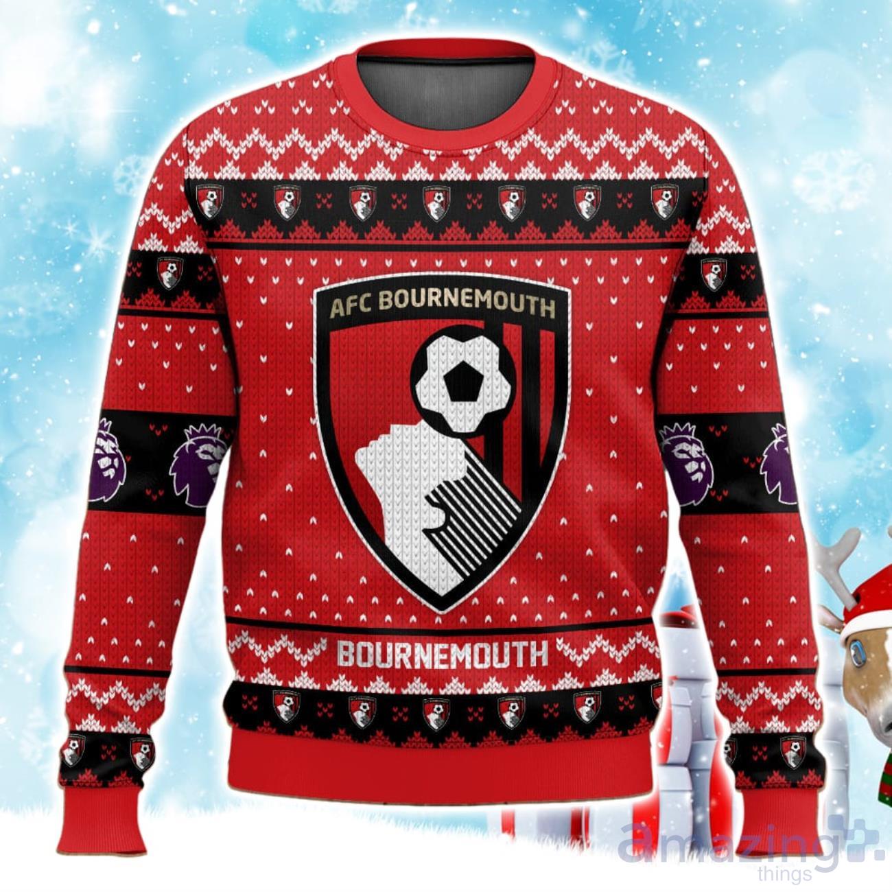 EPL AFC Bournemouth Christmas Sweater For Fans Xmas Gifts Ideas image EPL AFC Bournemouth Christmas Sweater For Fans Xmas Gifts Ideas Product Photo 1