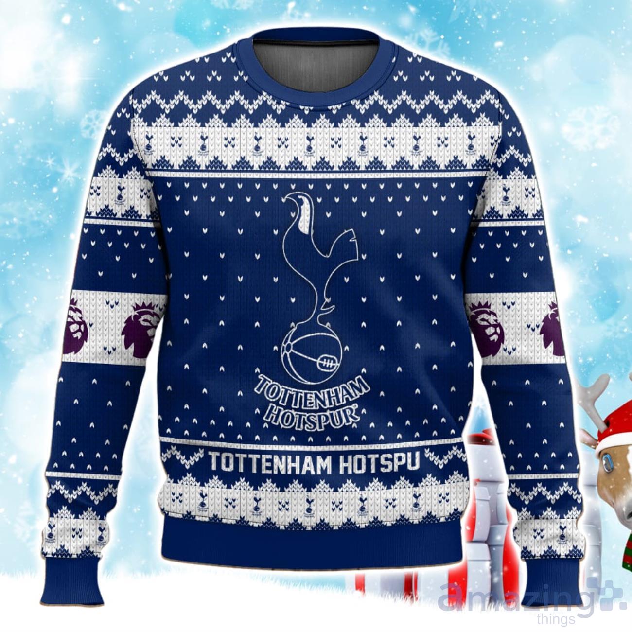 EPL Tottenham Hotspur Christmas Sweater For Fans Xmas Gifts Ideas image EPL Tottenham Hotspur Christmas Sweater For Fans Xmas Gifts Ideas Product Photo 1