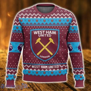 EPL West Ham United Ugly Christmas Sweater Christmas Gift 3D printed Sweater Product Photo 1