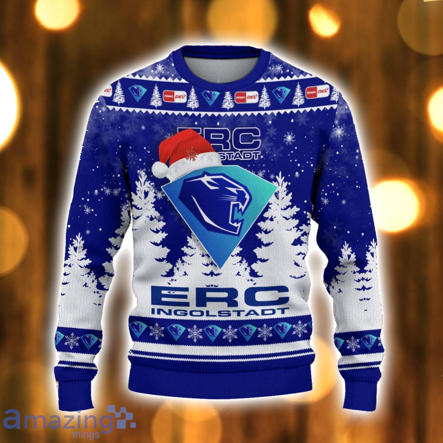 ERC Ingolstadt 3D Ugly Christmas Sweater Christmas Gift image ERC Ingolstadt 3D Ugly Christmas Sweater Christmas Gift Product Photo 2