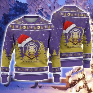 Erzgebirge Aue Logo Wearing Santa Hat Ugly Christmas Sweater Christmas Gift 3D Sweater Product Photo 1