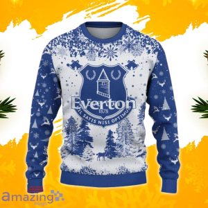 Everton F.C Ugly Christmas Sweater, Xmas Gift Ideas 2023 For Fans Product Photo 2