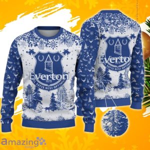 Everton F.C Ugly Christmas Sweater, Xmas Gift Ideas 2023 For Fans Product Photo 1