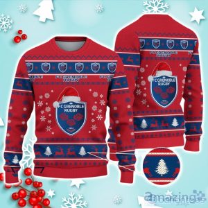 FC Grenoble Rugby Ugly Christmas Sweater Ideal Gift For Fans Product Photo 1