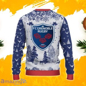 FC Grenoble Rugby Ugly Christmas Sweater, Xmas Gift Ideas 2023 For Fans Product Photo 3
