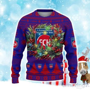 FC Heidenheim Ugly Christmas Sweater Gift Ideas For Fans image FC Heidenheim Ugly Christmas Sweater Gift Ideas For Fans Product Photo 2