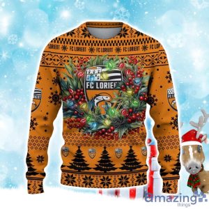 FC Lorient Ugly Christmas Sweater Ideal Gift For Fans image FC Lorient Ugly Christmas Sweater Ideal Gift For Fans Product Photo 2