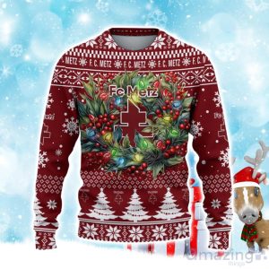 FC Metz Ugly Christmas Sweater Gift Ideas For Fans Product Photo 2