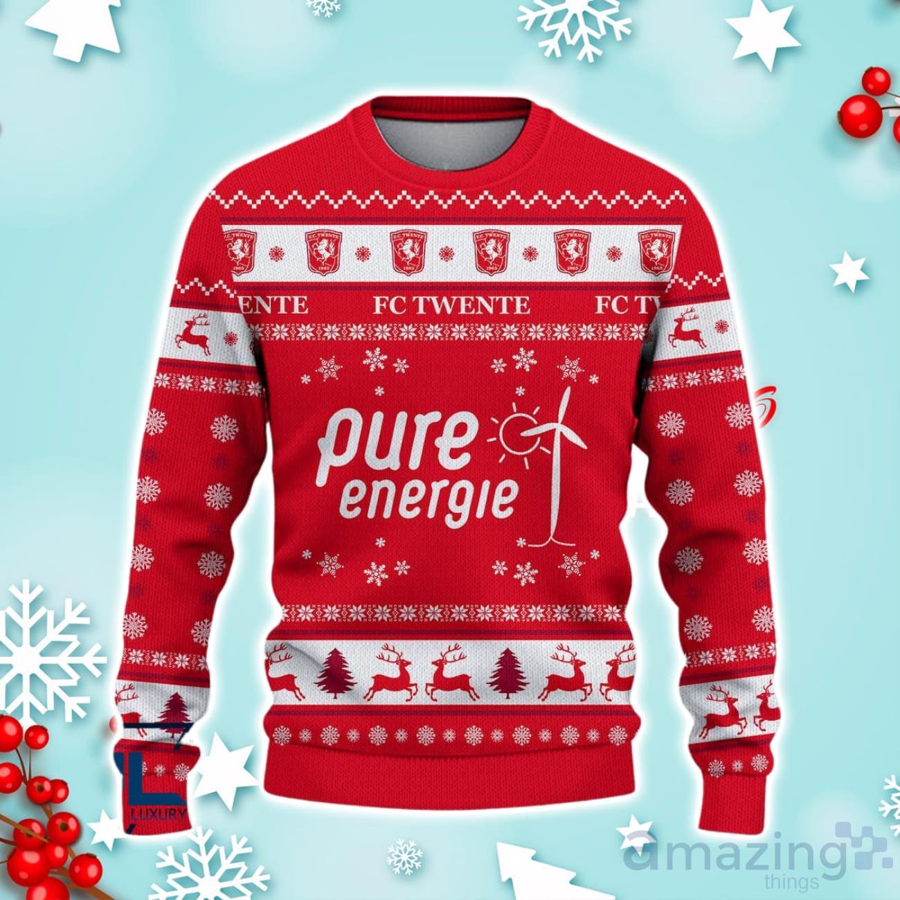 FC Twente Ugly Christmas Sweater Ideal Gift For Fans image FC Twente Ugly Christmas Sweater Ideal Gift For Fans Product Photo 2