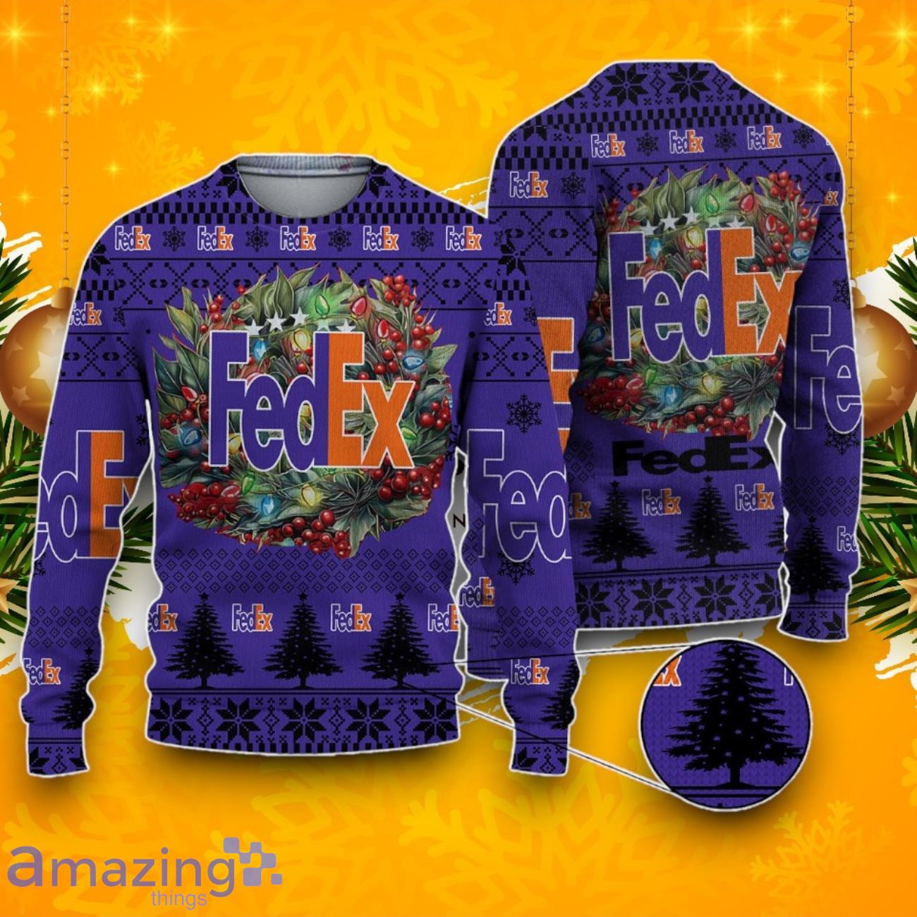Fedex Ugly Christmas Sweater Gift For Christmas image Fedex Ugly Christmas Sweater Gift For Christmas Product Photo 1