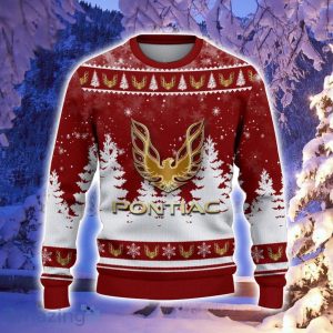 Firebird Pontiac Santa Hat Pattern Ugly Christmas Sweater For Men And Women Product Photo 2