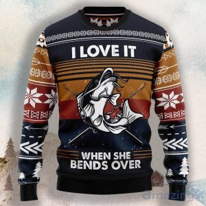Fishing I Love It Ugly Christmas Sweater Product Photo 1