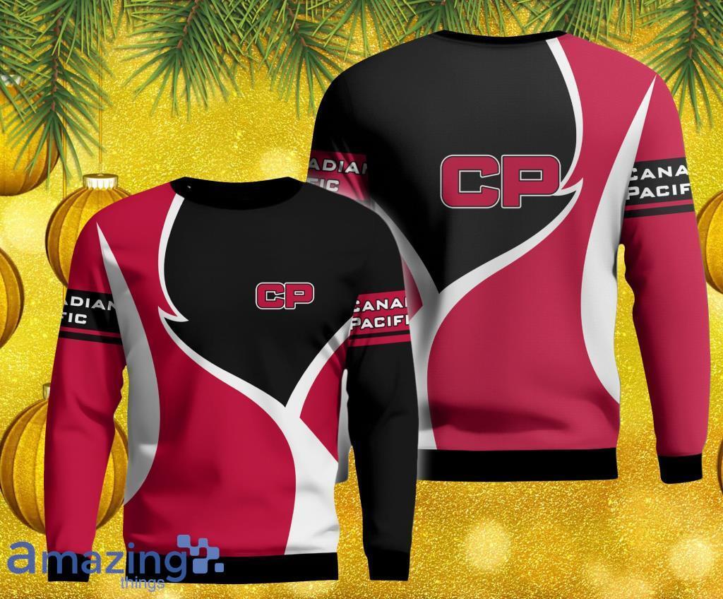 Fleece Canadian Pacific V3 Ugly Sweater Christmas 3D Gift For Christmas Funny image Fleece Canadian Pacific V3 Ugly Sweater Christmas 3D Gift For Christmas Funny Product Photo 1