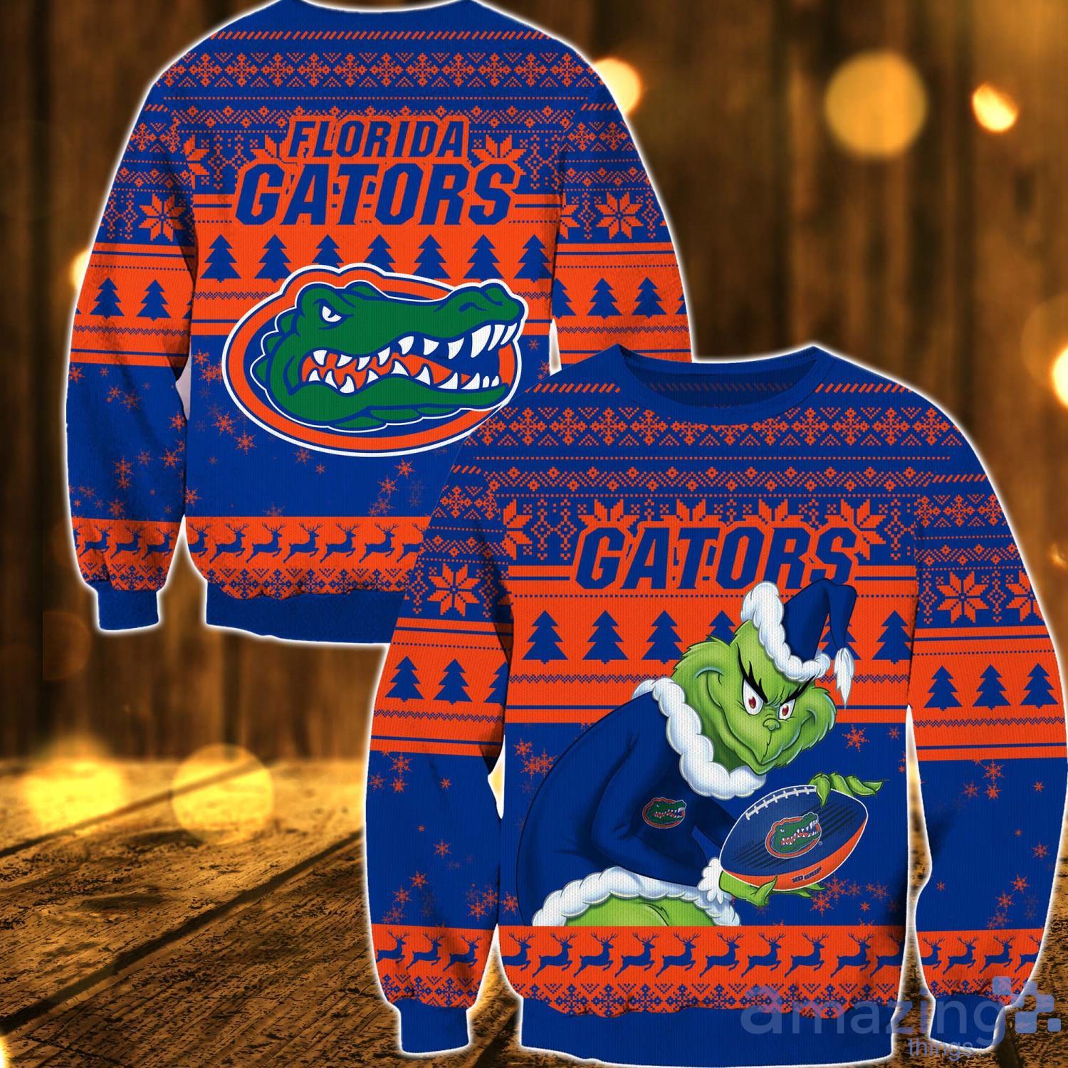Florida Gators Grinch Lover Sweater Funny Christmas Gift Ugly Christmas Sweater For Men Women image Florida Gators Grinch Lover Sweater Funny Christmas Gift Ugly Christmas Sweater For Men Women Product Photo 1