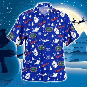 Florida Gators Santa Claus Christmas Pattern Cute Christmas Gift Hawaiian Shirt Product Photo 3