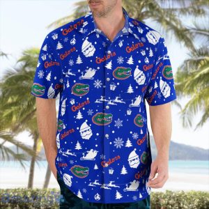 Florida Gators Santa Claus Christmas Pattern Cute Christmas Gift Hawaiian Shirt Product Photo 4