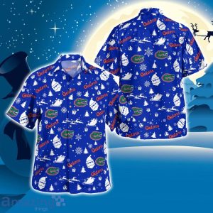 Florida Gators Santa Claus Christmas Pattern Cute Christmas Gift Hawaiian Shirt Product Photo 1
