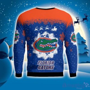 Florida Gators Santa sleigh driving reindeer Pattern Ugly Christmas Sweater Product Photo 2
