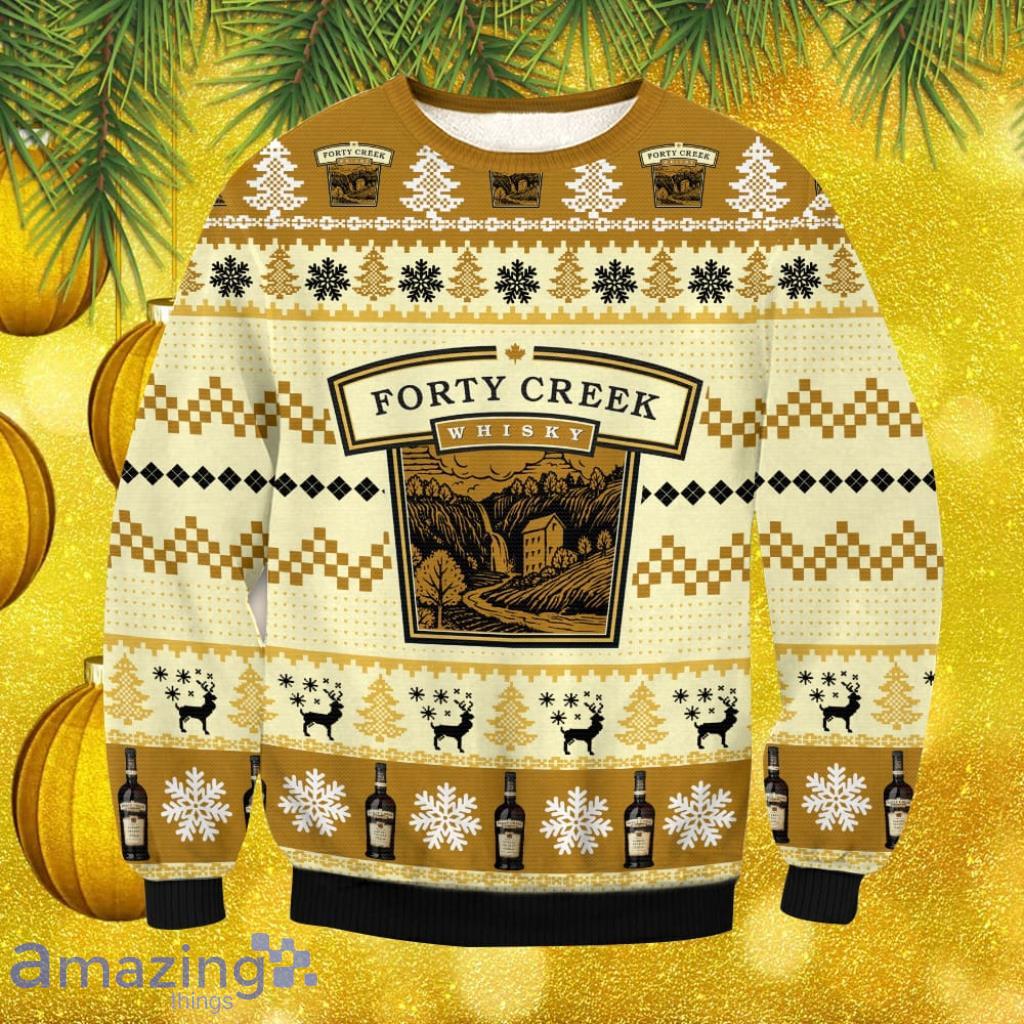 Forty Creek Whiskey Christmas Ugly Sweater Gift For Men And Women image Forty Creek Whiskey Christmas Ugly Sweater Gift For Men And Women Product Photo 1