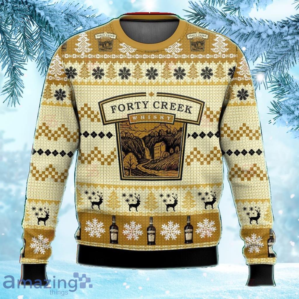 Forty Creek Whisky Ugly Sweater Christmas Gift For Men And Women image Forty Creek Whisky Ugly Sweater Christmas Gift For Men And Women Product Photo 1