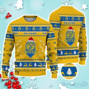 Fotballklubben Jerv Ugly Christmas Sweater Ideal Gift For Fans Product Photo 1