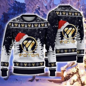 Foton Santa Hat Pattern Ugly Christmas Sweater For Men And Women Product Photo 1
