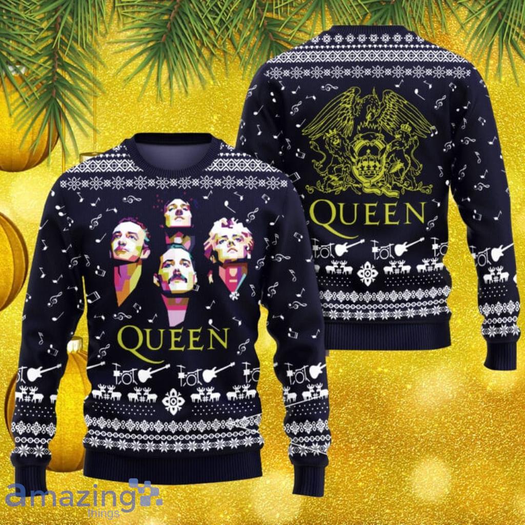 Freddie Mercury We are The Champion 3D Sweater Christmas Gift Ugly