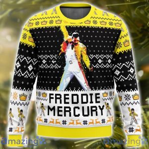 Freddie Mercury Queen AOP Ugly Christmas Sweater Christmas Holiday Gift For Men And Women Product Photo 2