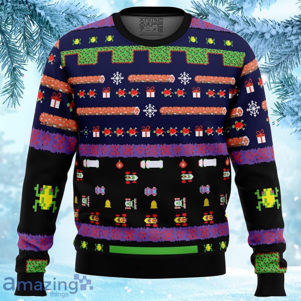 Frogger Ugly Christmas Sweater Gift For Men And Women image Frogger Ugly Christmas Sweater Gift For Men And Women Product Photo 1