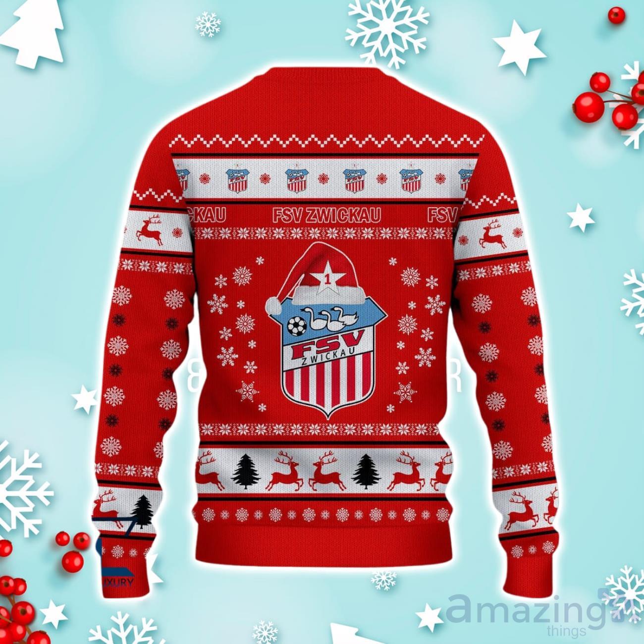 FSV Zwickau Ugly Christmas Sweater Ideal Gift For Fans image FSV Zwickau Ugly Christmas Sweater Ideal Gift For Fans Product Photo 3