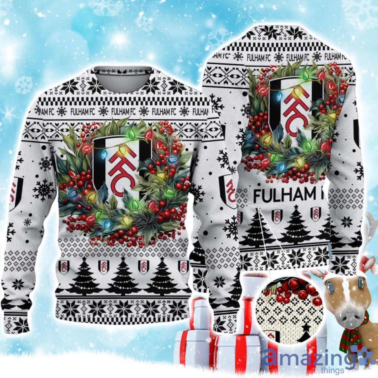 Fulham Ugly Christmas Sweater Gift Ideas For Fans image Fulham Ugly Christmas Sweater Gift Ideas For Fans Product Photo 1
