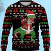 Fun Christmas Dinosaur 3D Ugly Christmas Sweater, Xmas Gift For Everyone