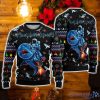 Funny Astronauts Ride A Shark In Space With The Planet Ugly Christmas Sweater Family Christmas Gift Ideas